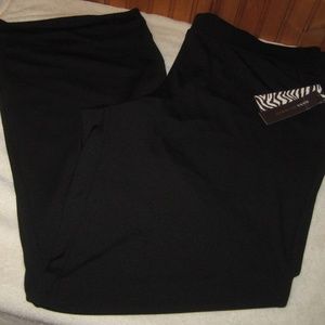 DANA BUCHMAN Women's Pants Black Tie Sz XL NEW wit